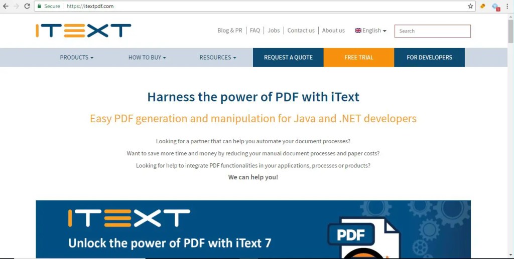 java PDF Libraries IText