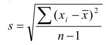 Standard Deviation Formula