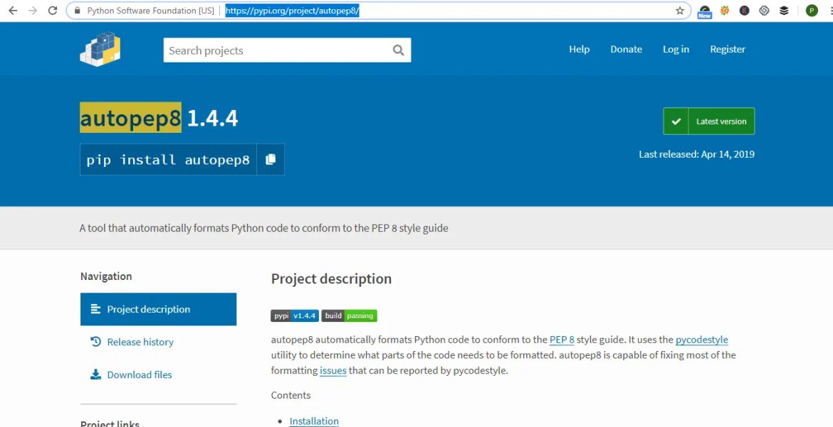 Python code Linters -autopep8