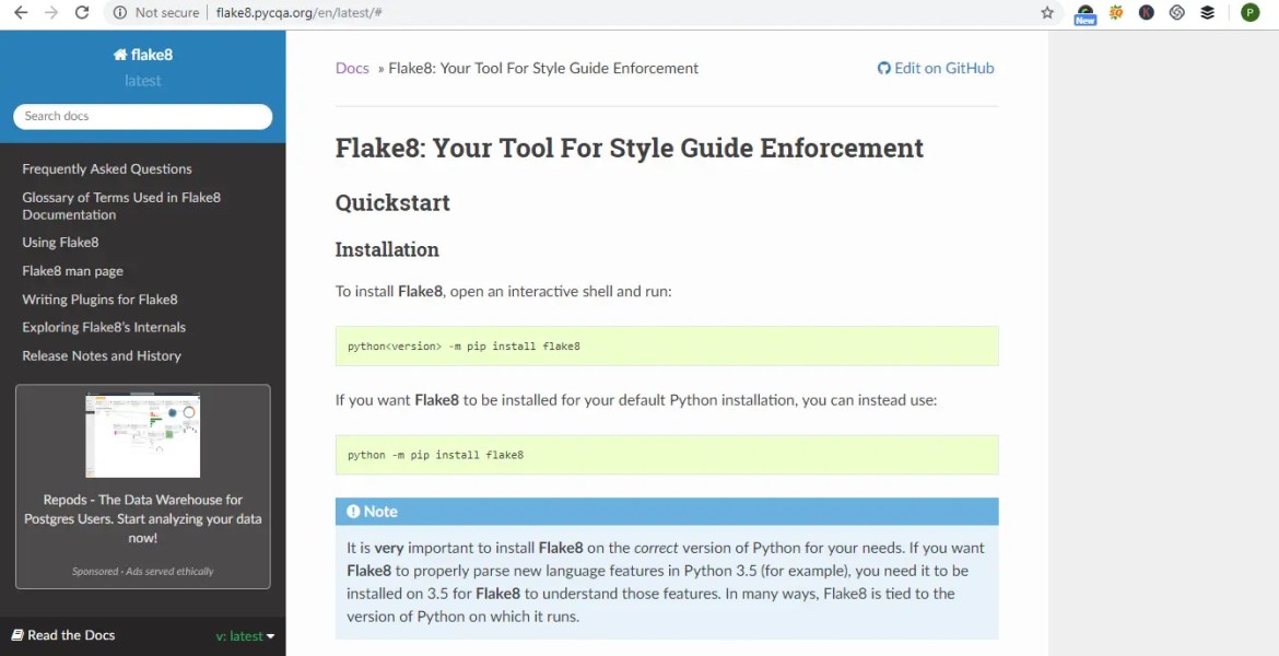 Python-code-Linters-flake8