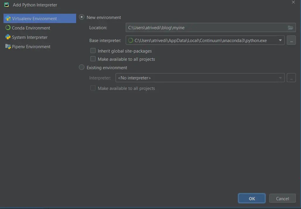 how to change python version in pycharm step 4.