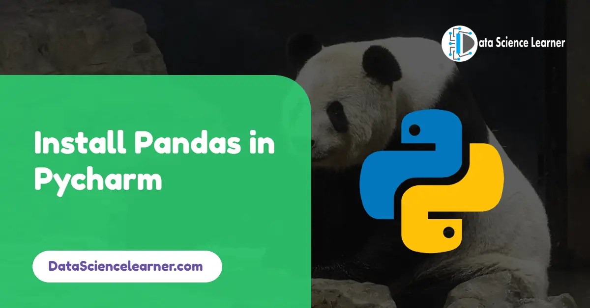 Install Pandas in Pycharm