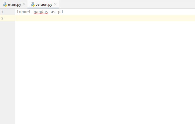 no module found pandas