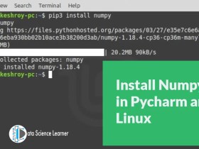 Install Numpy in Pycharm and Linux