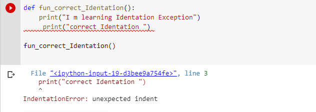 unexpected indent python