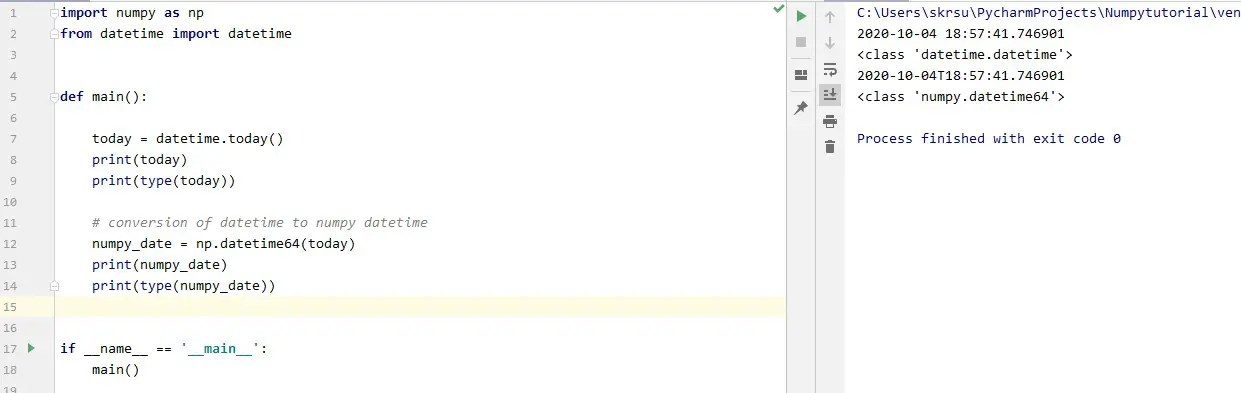 Python numpy datetime64 to datetime