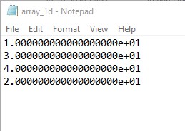 Saving 1D Numpy Array to text file