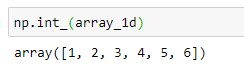 Python numpy float to int