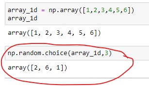 Generate a random Uniform Sample using 1D Array