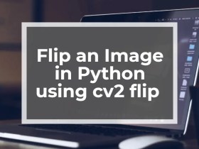 Flip an Image in Python using cv2 flip