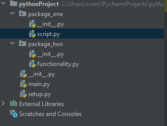 import with no known parent package example scenario