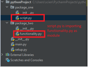 import with no known parent package explanation
