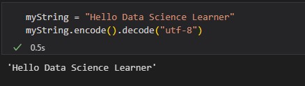 Decoding String through encoding