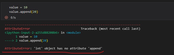 int object has not attribute append for integer variable