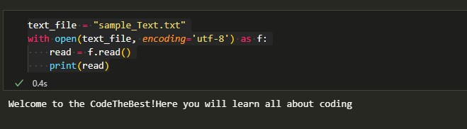 Solving str object has not attribute read error for the text file