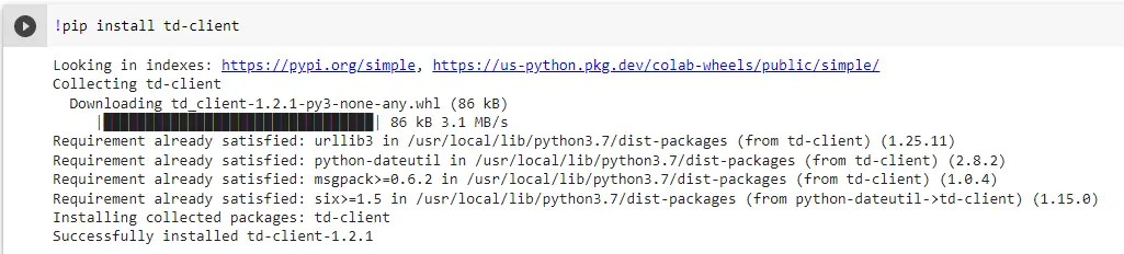 installing td-client