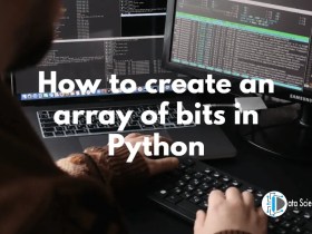 How to create an array of bits in Python