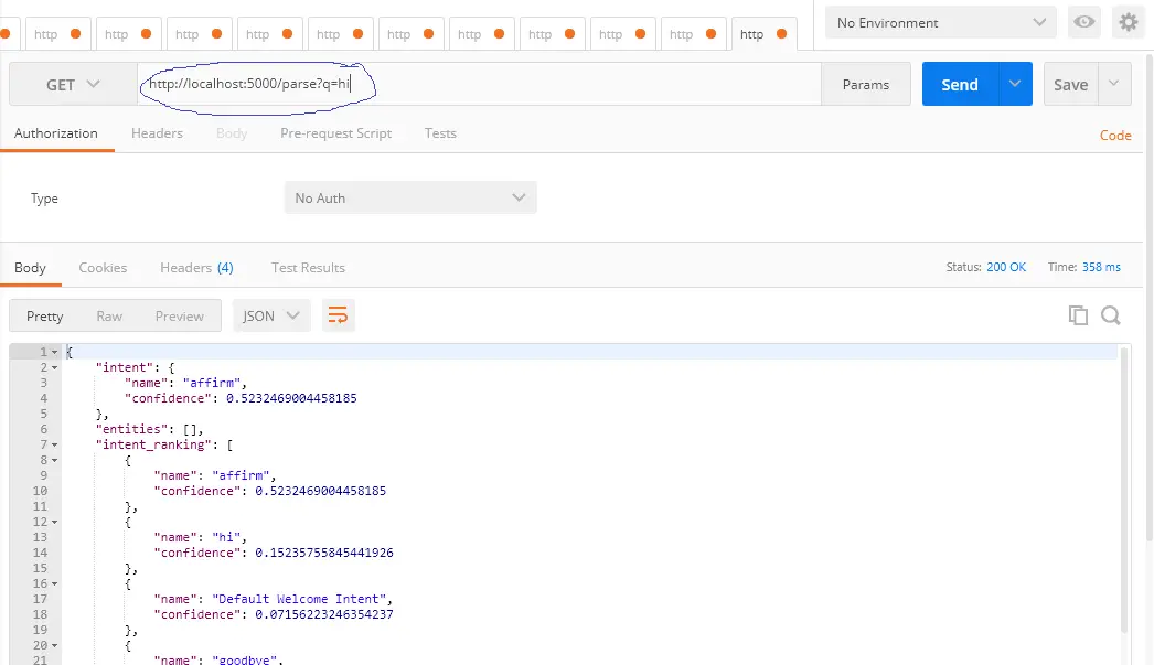How to build a chatbot rasa NLU output