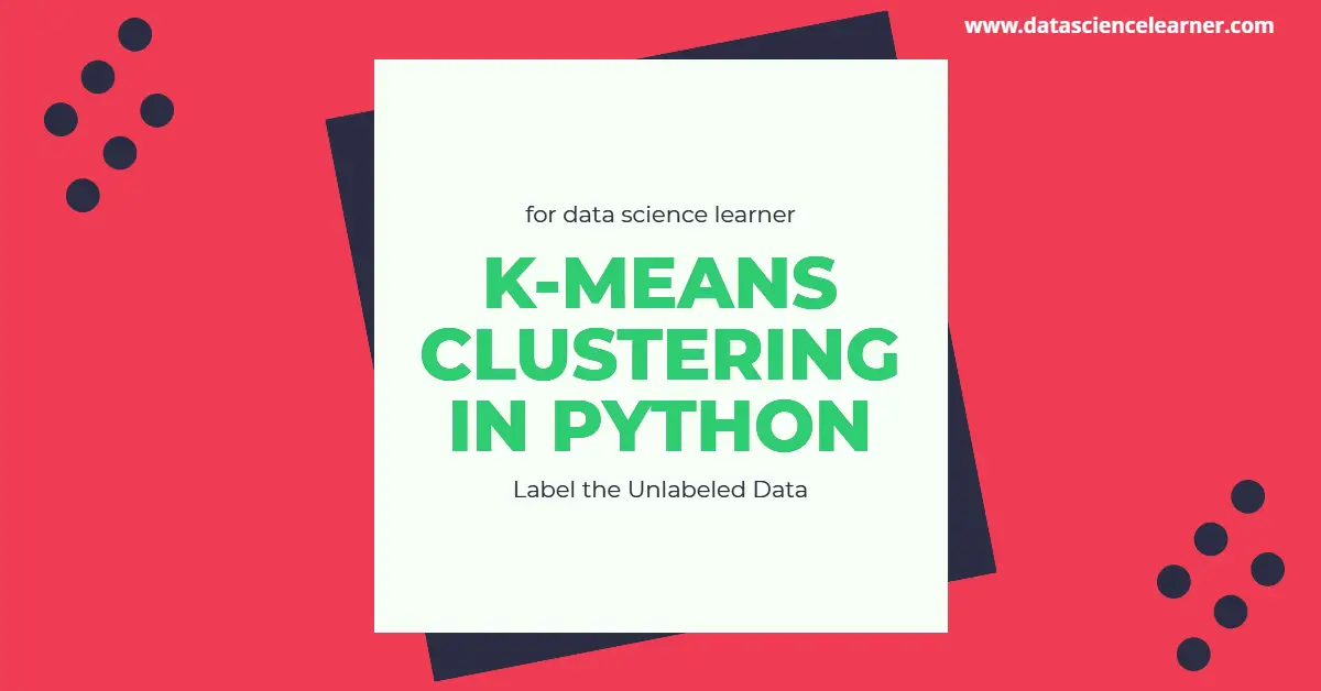 K MEANS CLUSTERING IN PYTHON