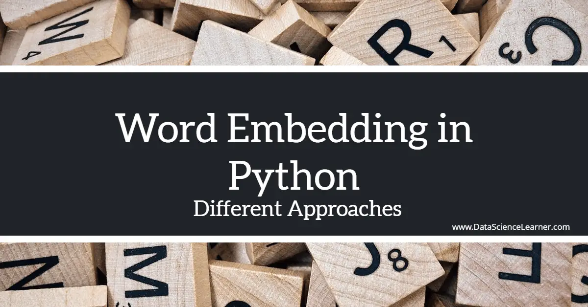 Word Embedding in Python