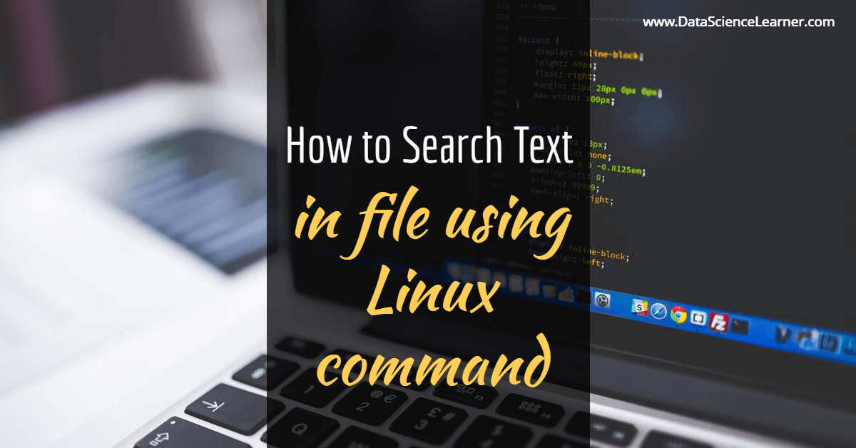 How to Search Text in file using Linux command