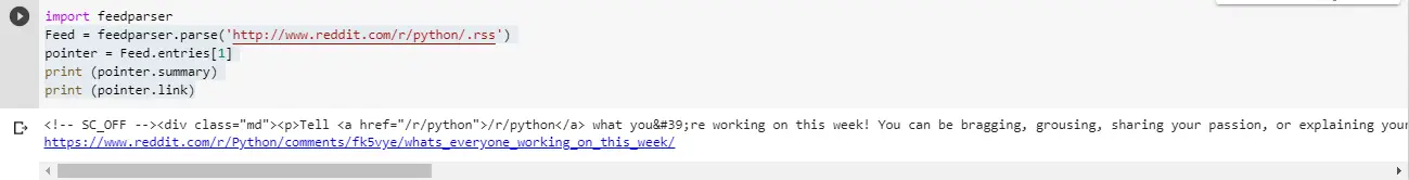 Read-RSS-feed-in-Python-Code