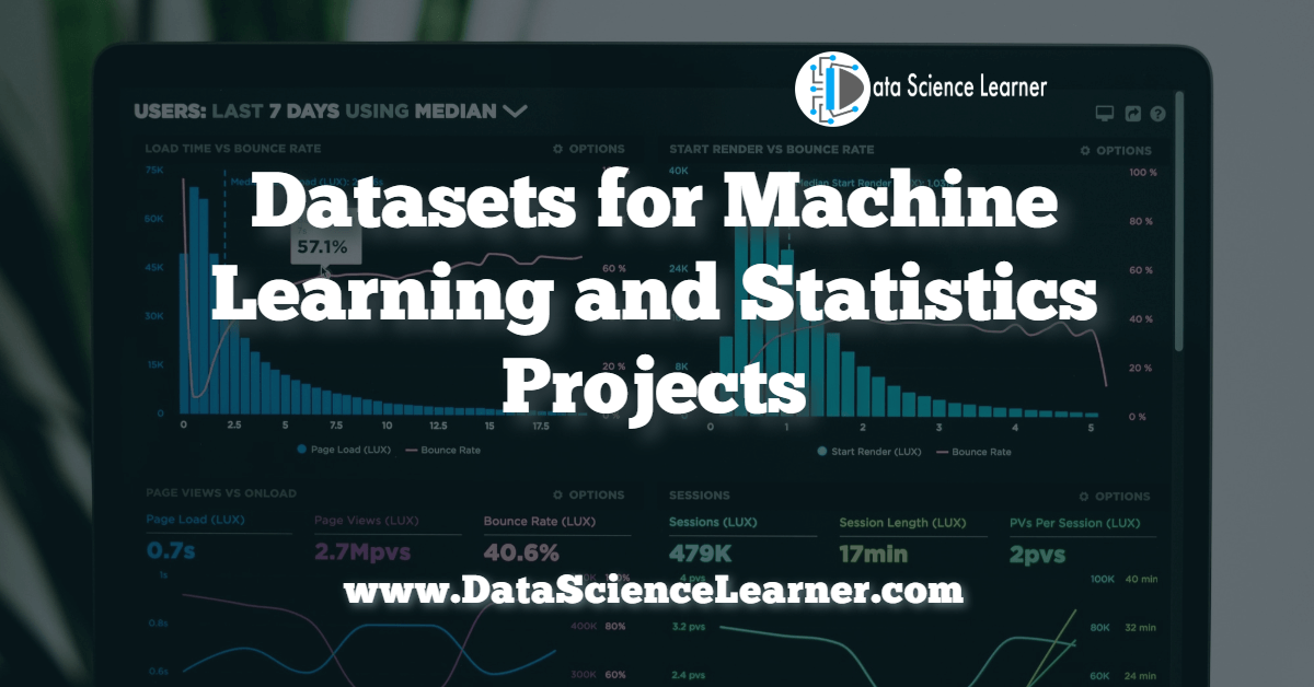 Datasets for Machine Learning and Statistics Projects