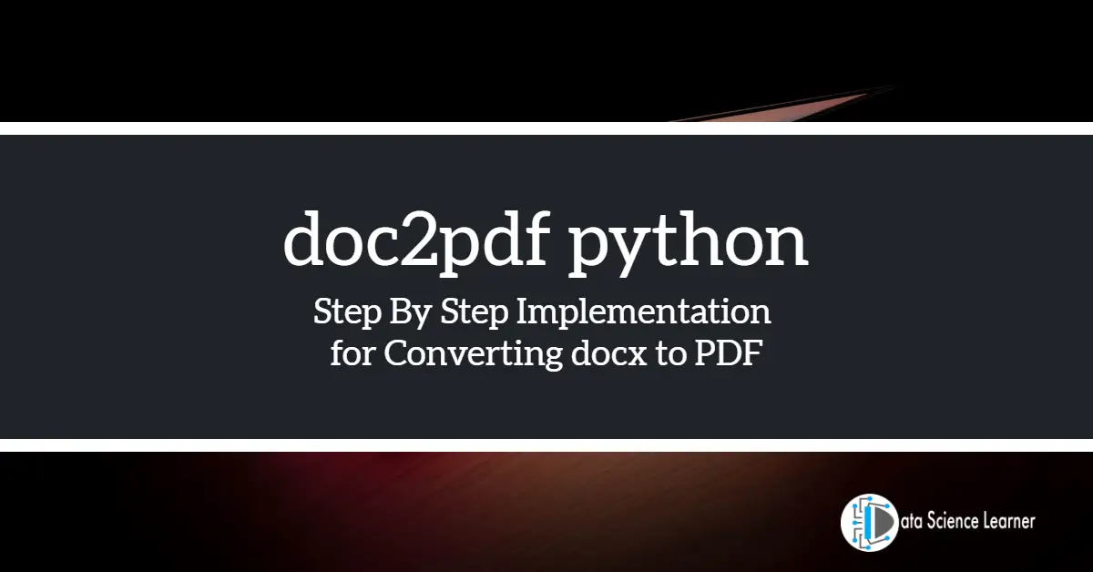 doc2pdf python Converting docx to PDF
