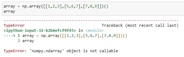 Error During Creation of a Simple Array