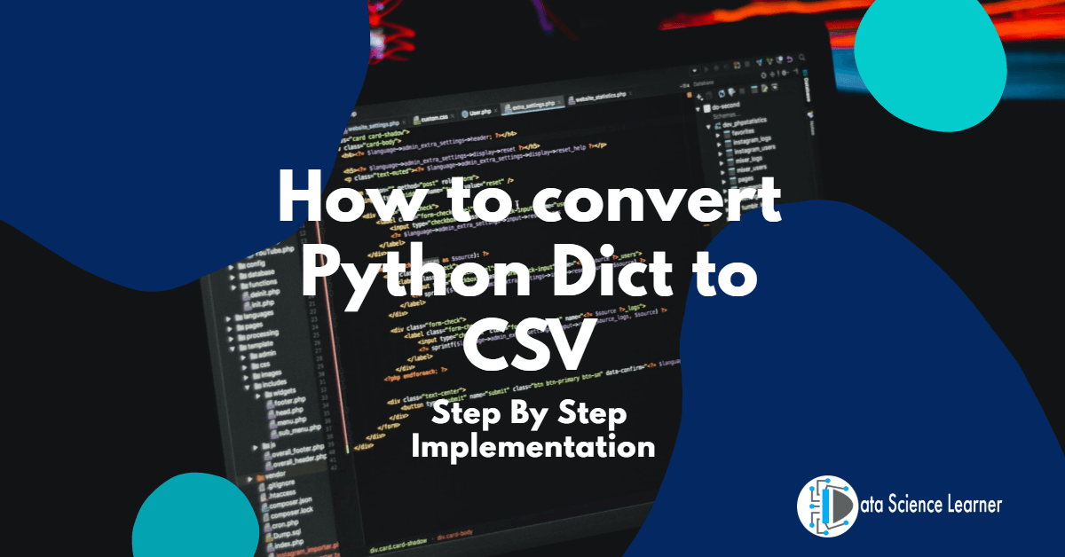 How to convert Python Dict to CSV