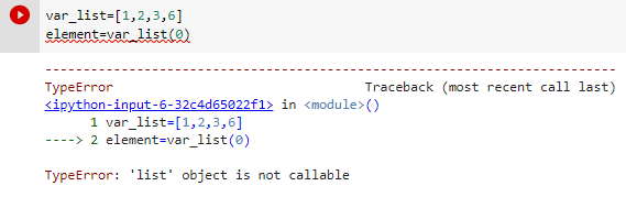 Typeerror list object is not callable : Quick Fix for You
