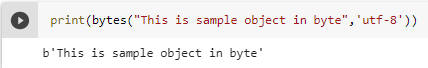 python string to bytes using bytes()