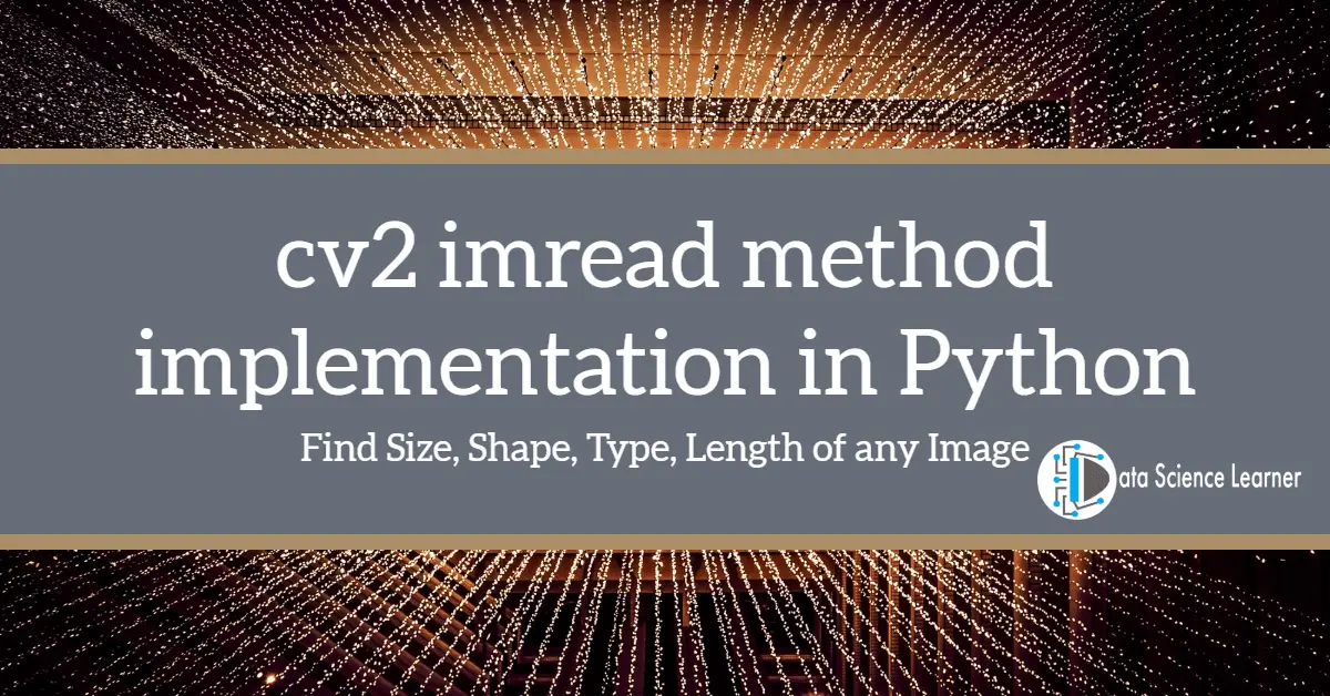 cv2 imread method implementation in Python