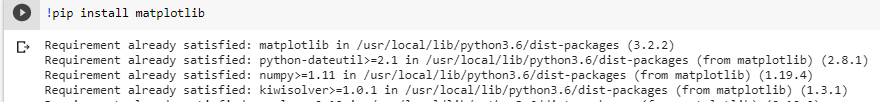 no module name matplotlib