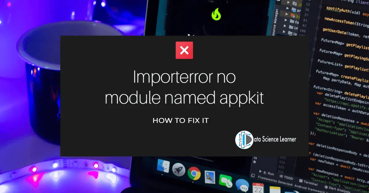 Importerror no module named appkit