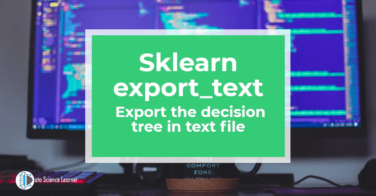 Sklearn export_text