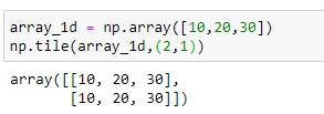 repeating array over rows for 1d array