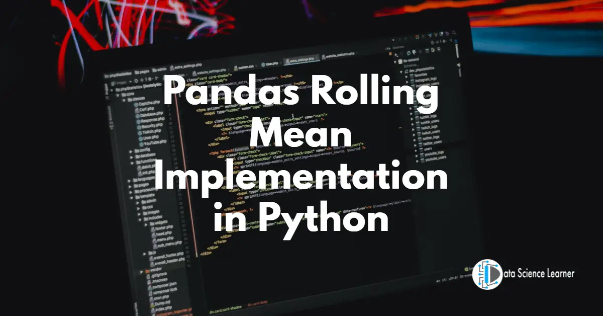 Pandas Rolling Mean Implementation in Python