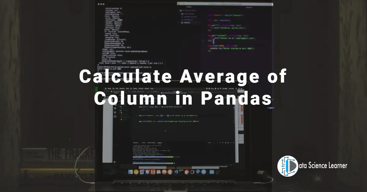 Calculate Average of Column in Pandas