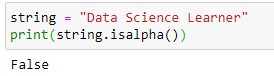 applying isalpha on aplhabets only with space between