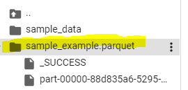 pyspark write parquet output