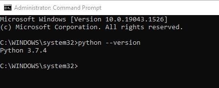 Checking Python version before installing spacy
