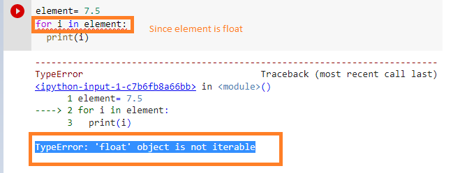 Typeerror float object is not iterable