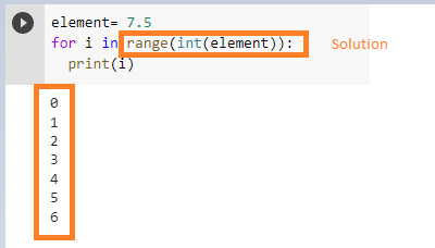 float object is not iterable range()