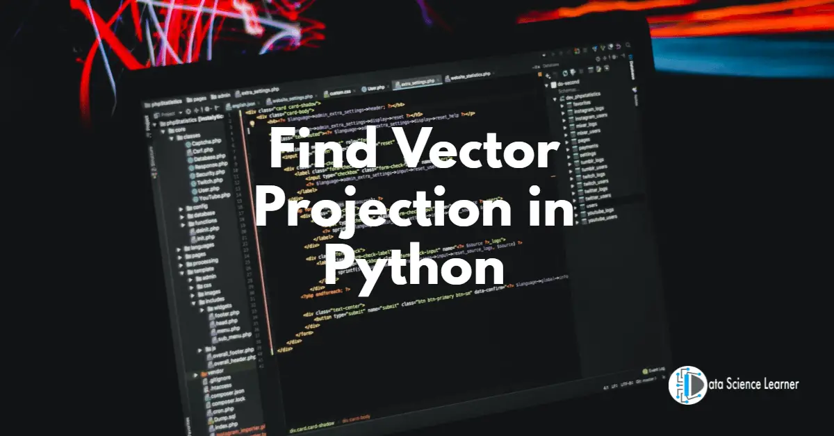 Find Vector Projection in Python