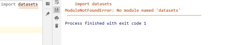 no module named datasets