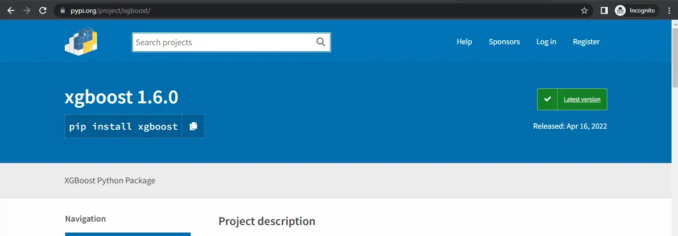 pip install xgboost