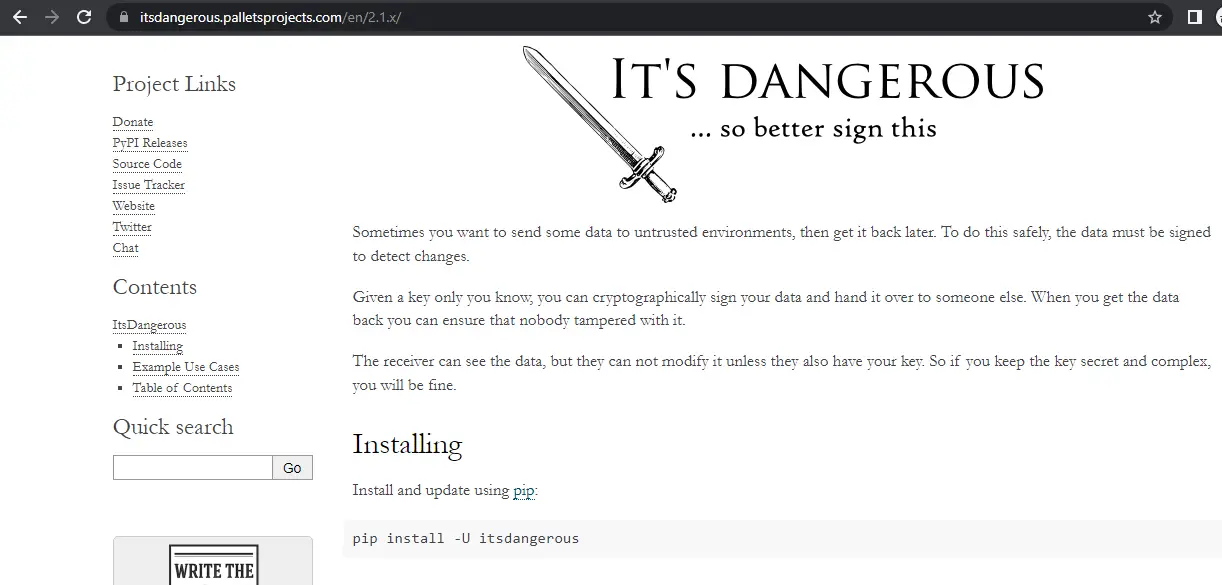 importerror cannot import name 'json' from 'itsdangerous'