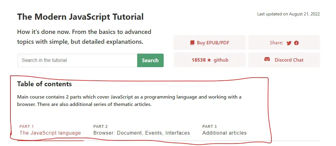 The Modern JavaScript Tutorial
