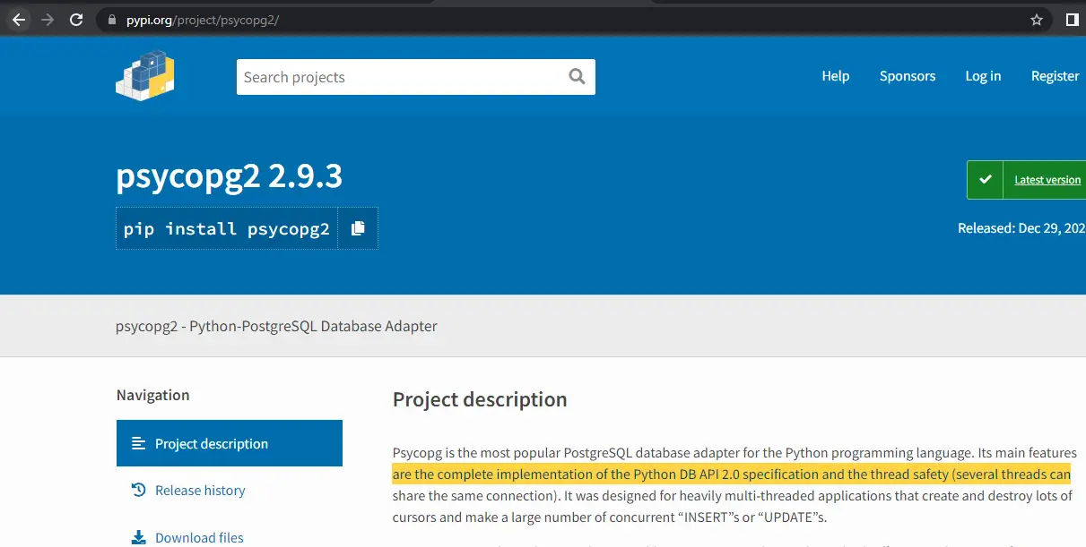 psycopg2 installation to fix django_heroku import error